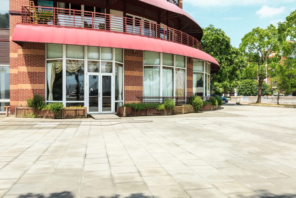 Exterior shot of a commercial building